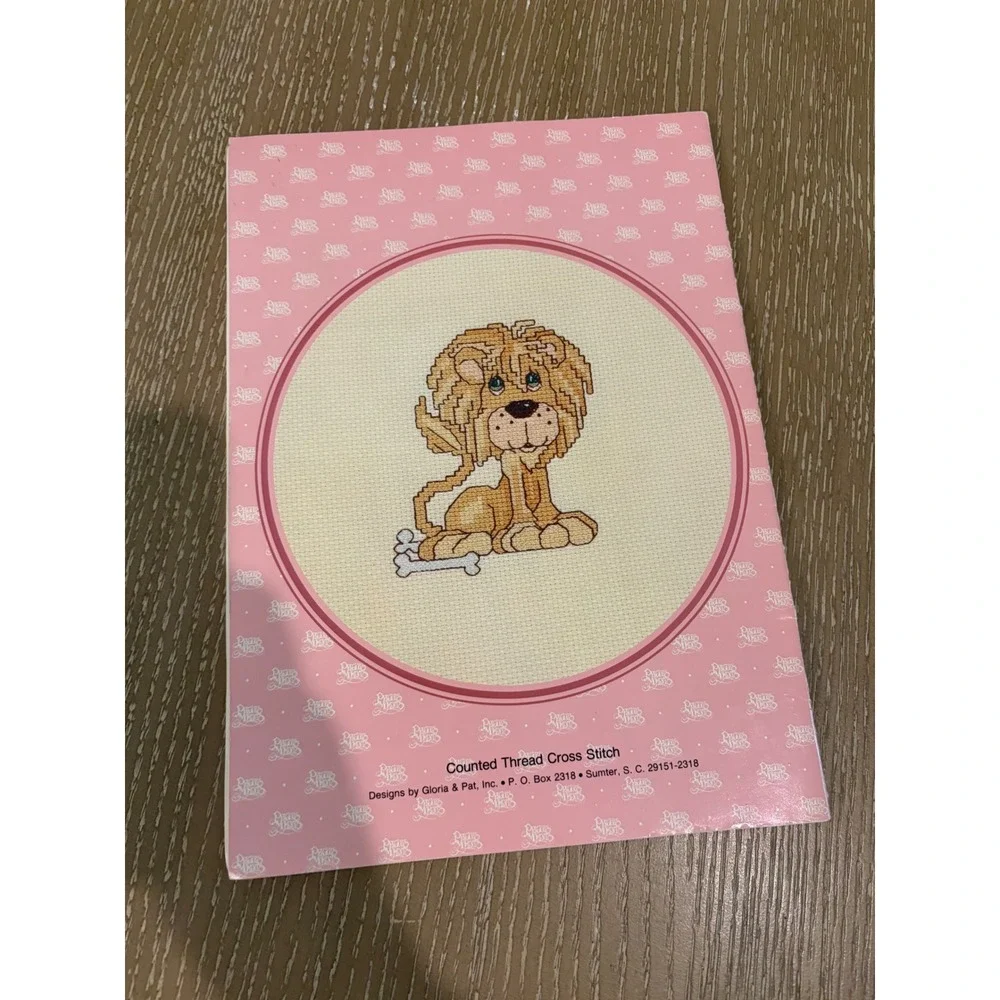 VTG Precious Moments Cross Stitch Pattern Book Lot Baby Nursery Teddy Bear Kids